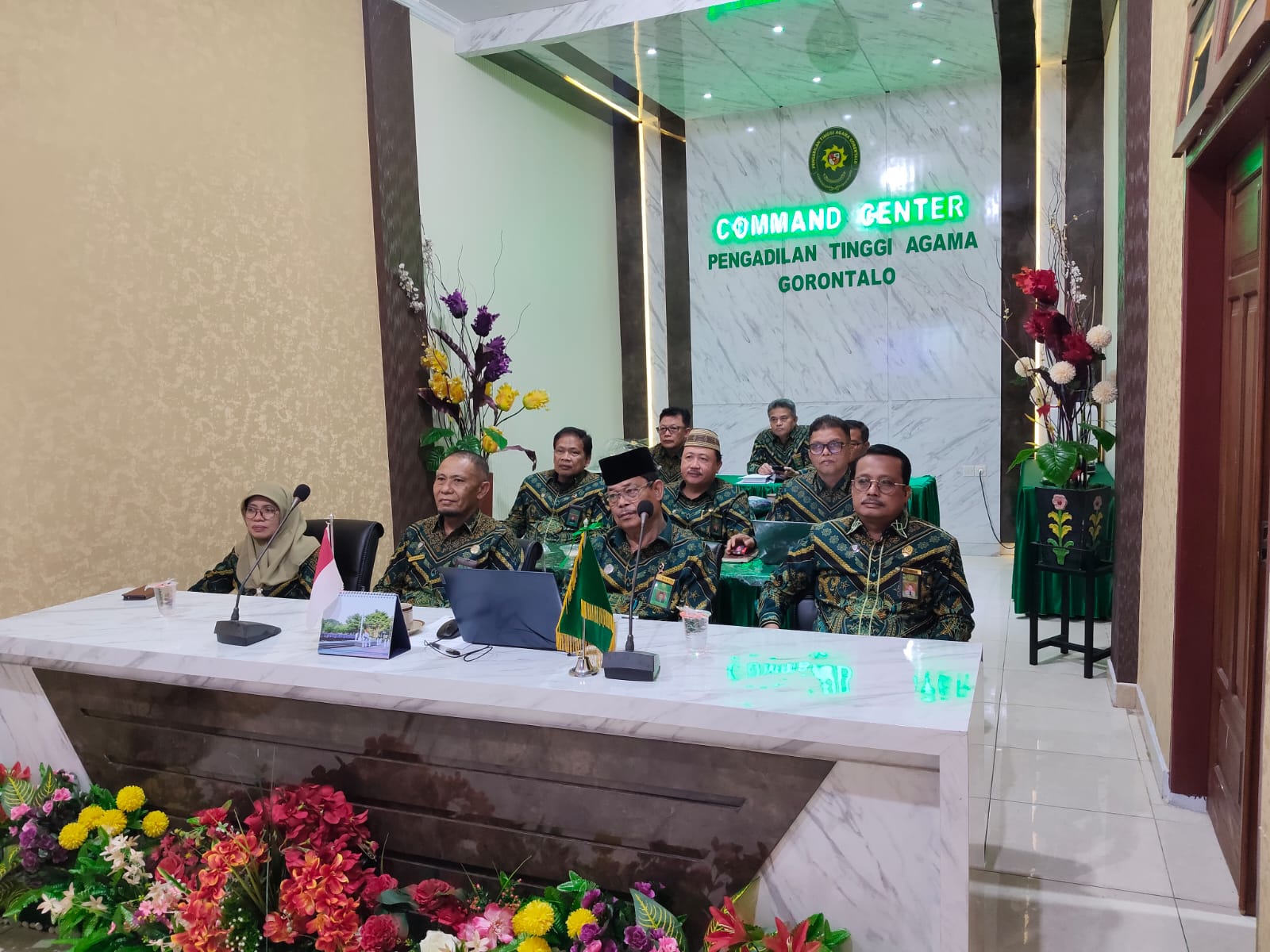 PIMPINAN PTA GORONTALO IKUTI WEBINAR KOMISI YUDISIAL REPUBLIK INDONESIA MELALUI ZOOM