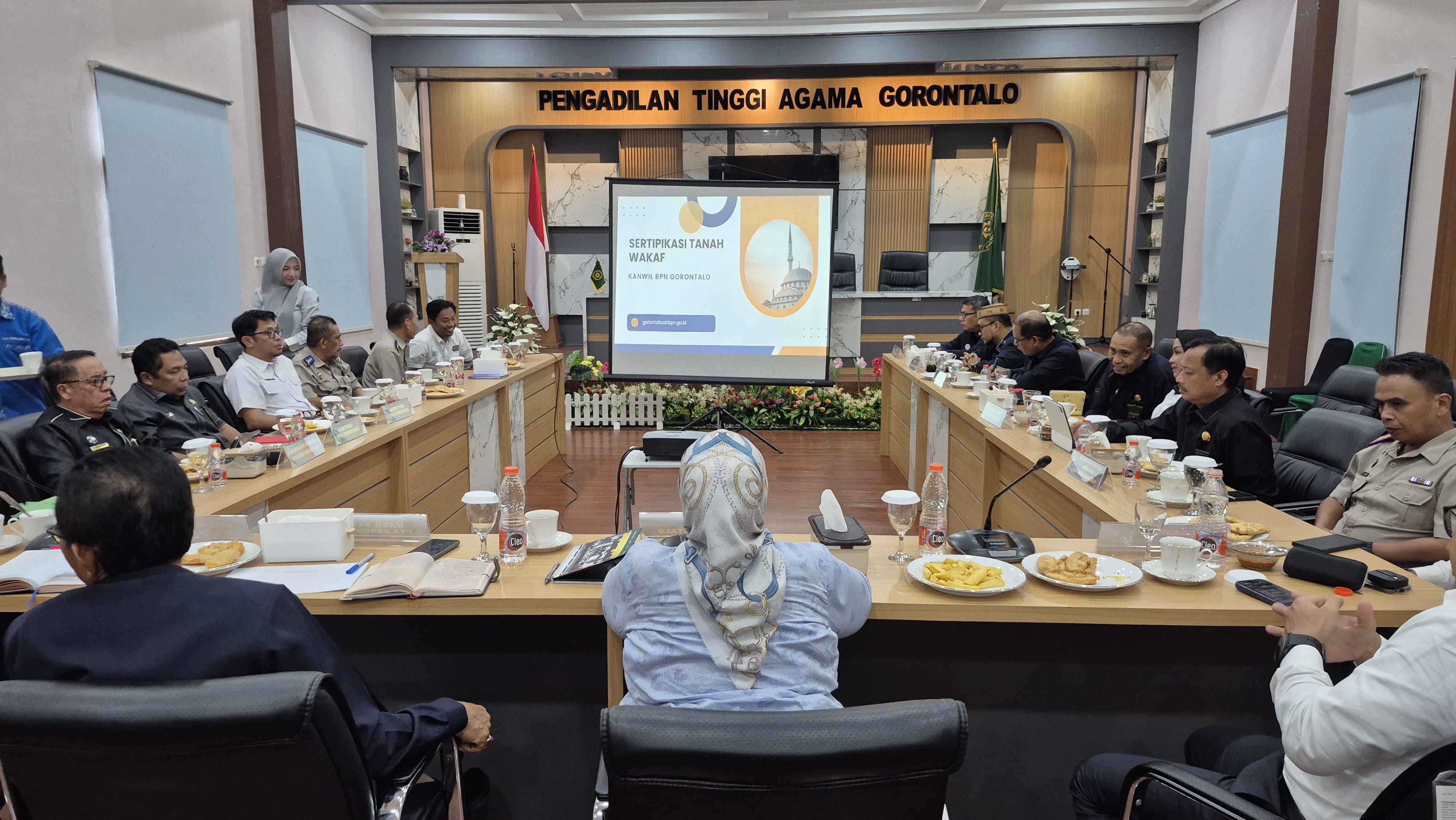 PTA Gorontalo Bahas Rancangan Nota Kesepahaman Percepatan Sertifikasi Tanah Wakaf