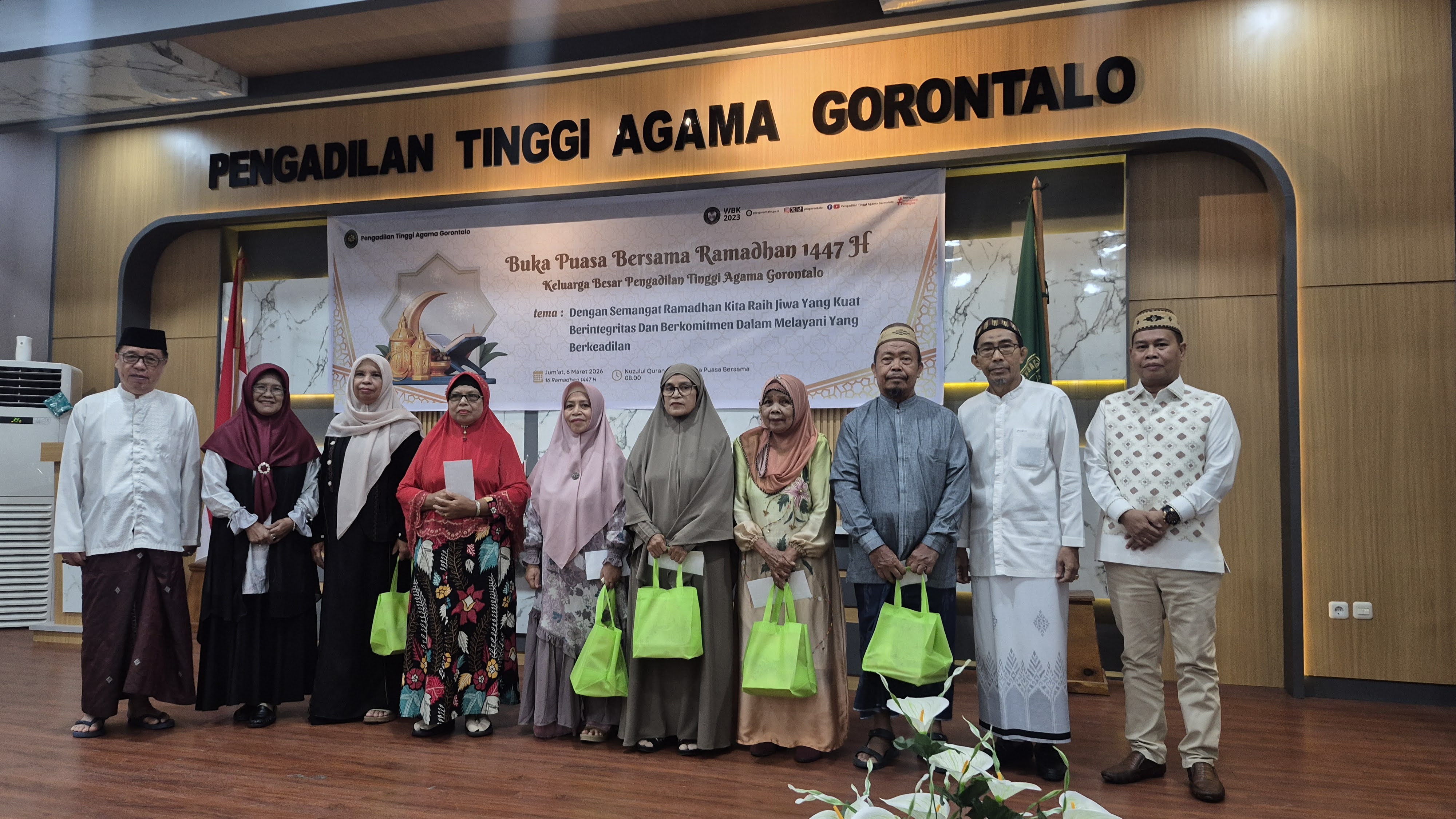 Gelar Buka Puasa Bersama, PTA Gorontalo Perkuat Integritas dan Kepedulian di Bulan Suci