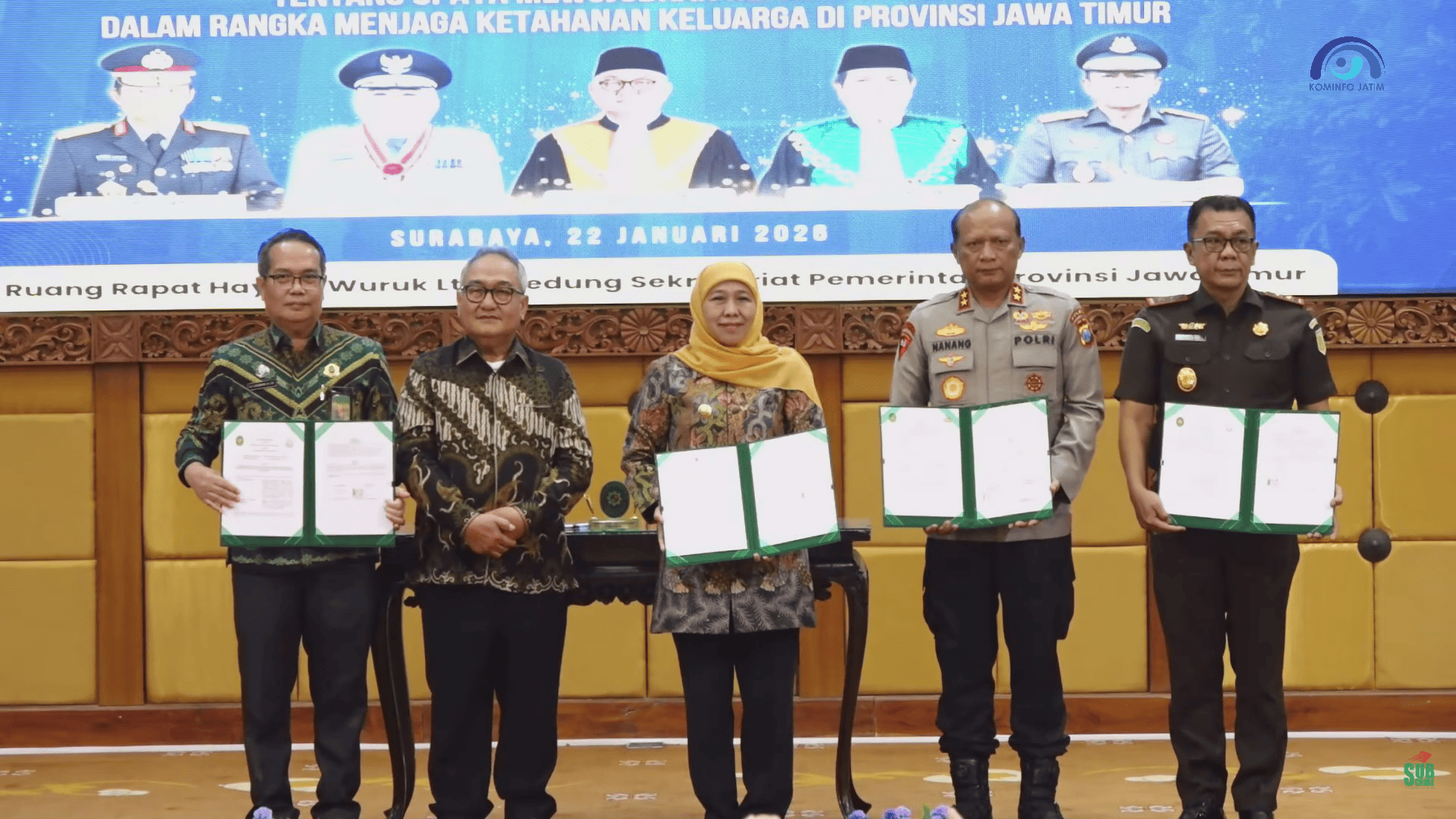 Pimpinan PTA Gorontalo Hadiri Penandatanganan Nota Kesepakatan Penguatan Sinergi Antarinstansi di Surabaya