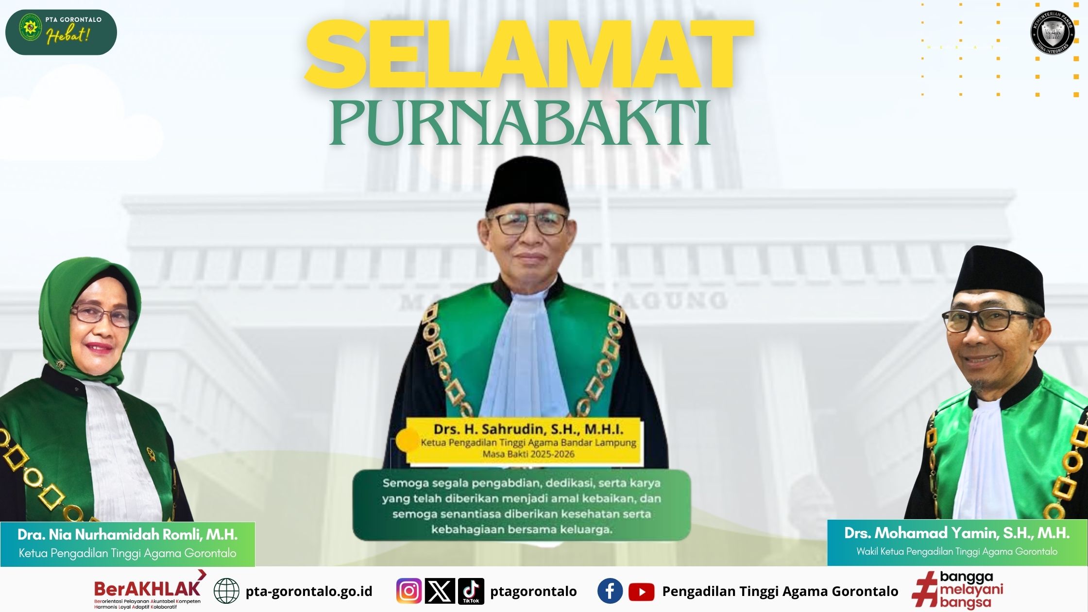 Kepada YM. Drs. H. Sahrudin, S.H., M.H.I.